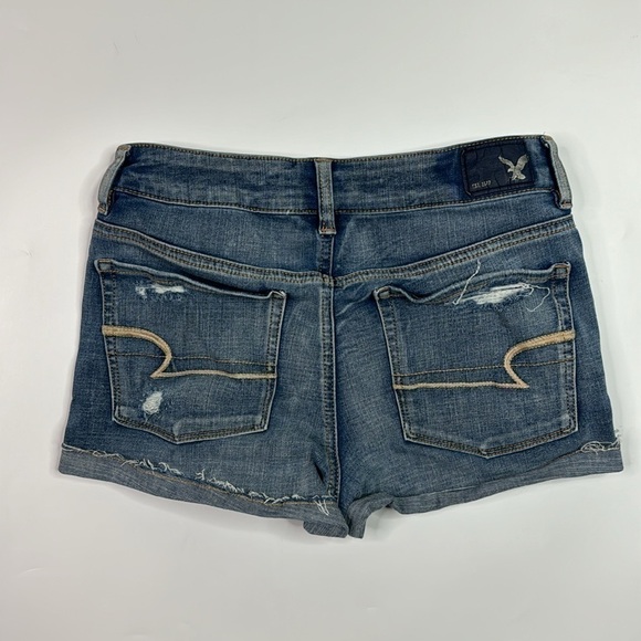 American Eagle 360 Super Stretch Hi Rise Shortie Shorts Size 6 - Picture 2 of 9